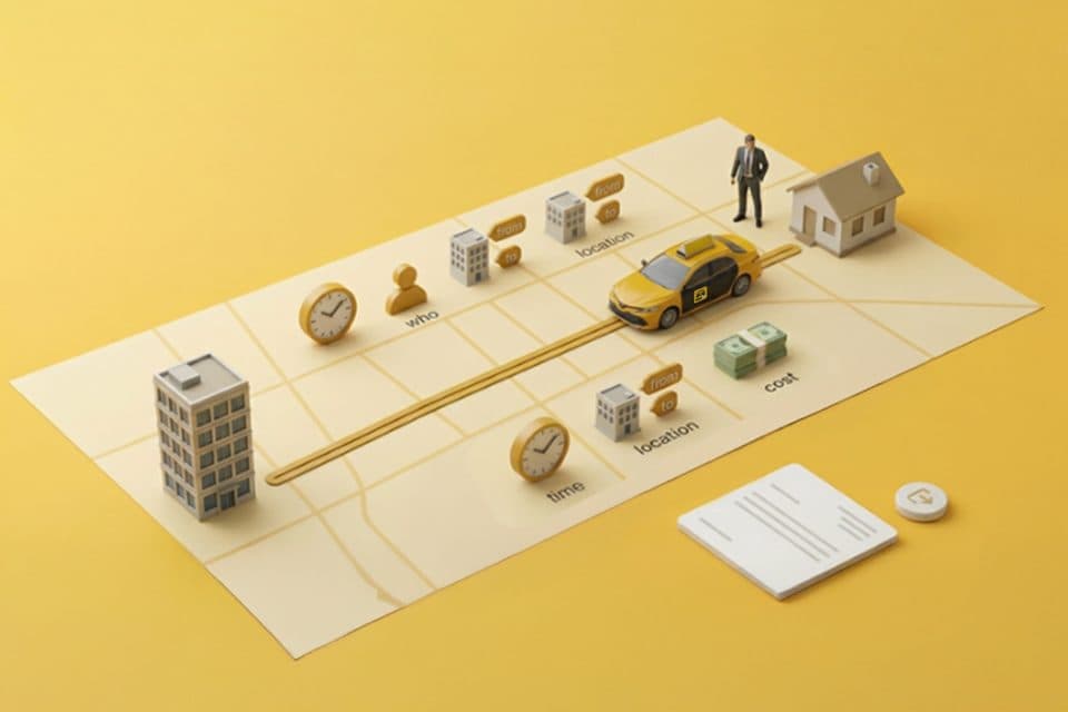 Екран на TaxiMe for Business за управление на разходите и лимитите по служебни пътувания
